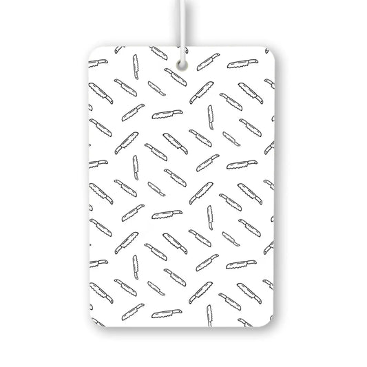Whimsical Knife Pattern Air Freshener