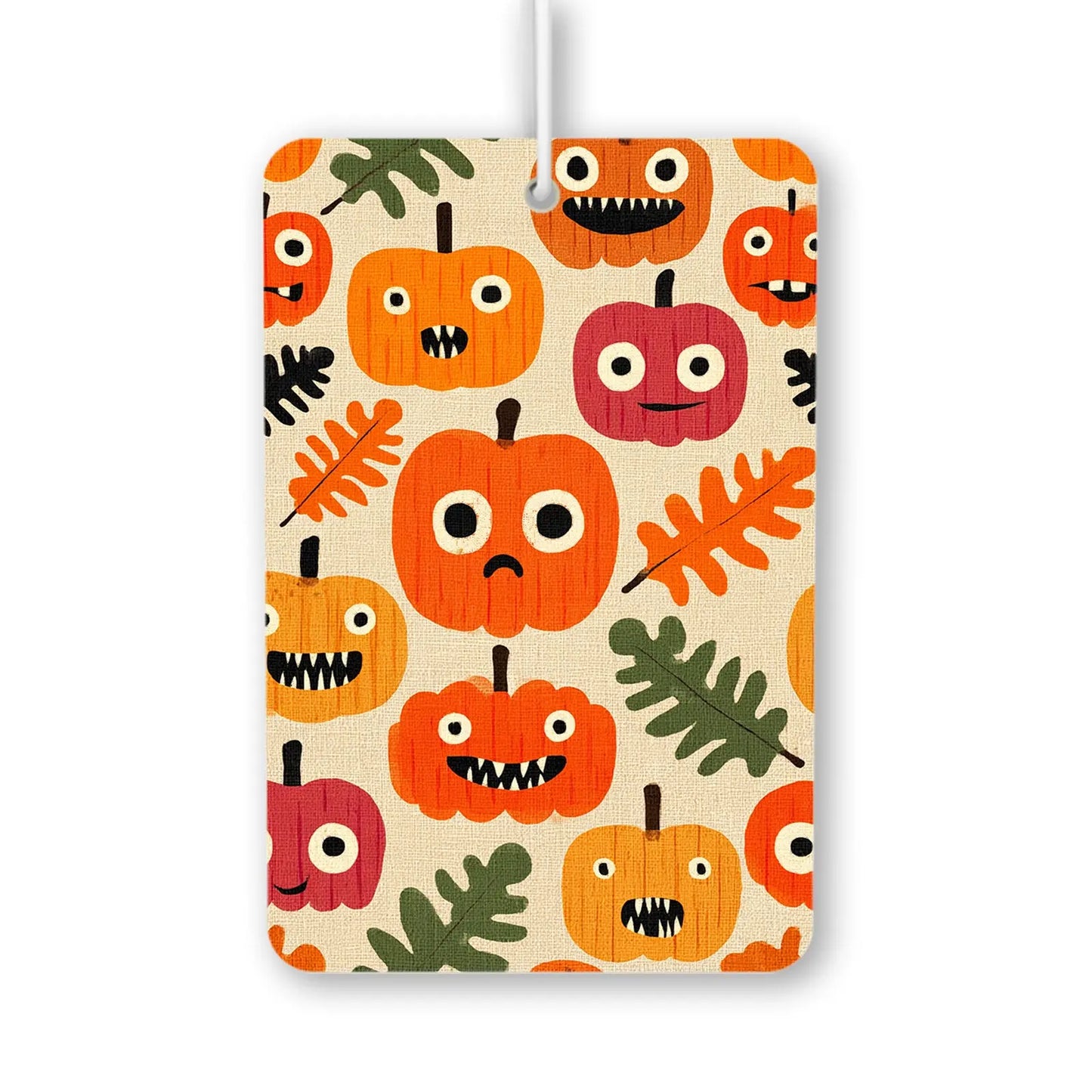 Whimsical Pumpkin Faces Air Freshener