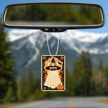Whimsical Witch Ghost Air Freshener