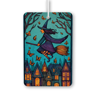 Whimsical Witch on Broomstick Air Freshener