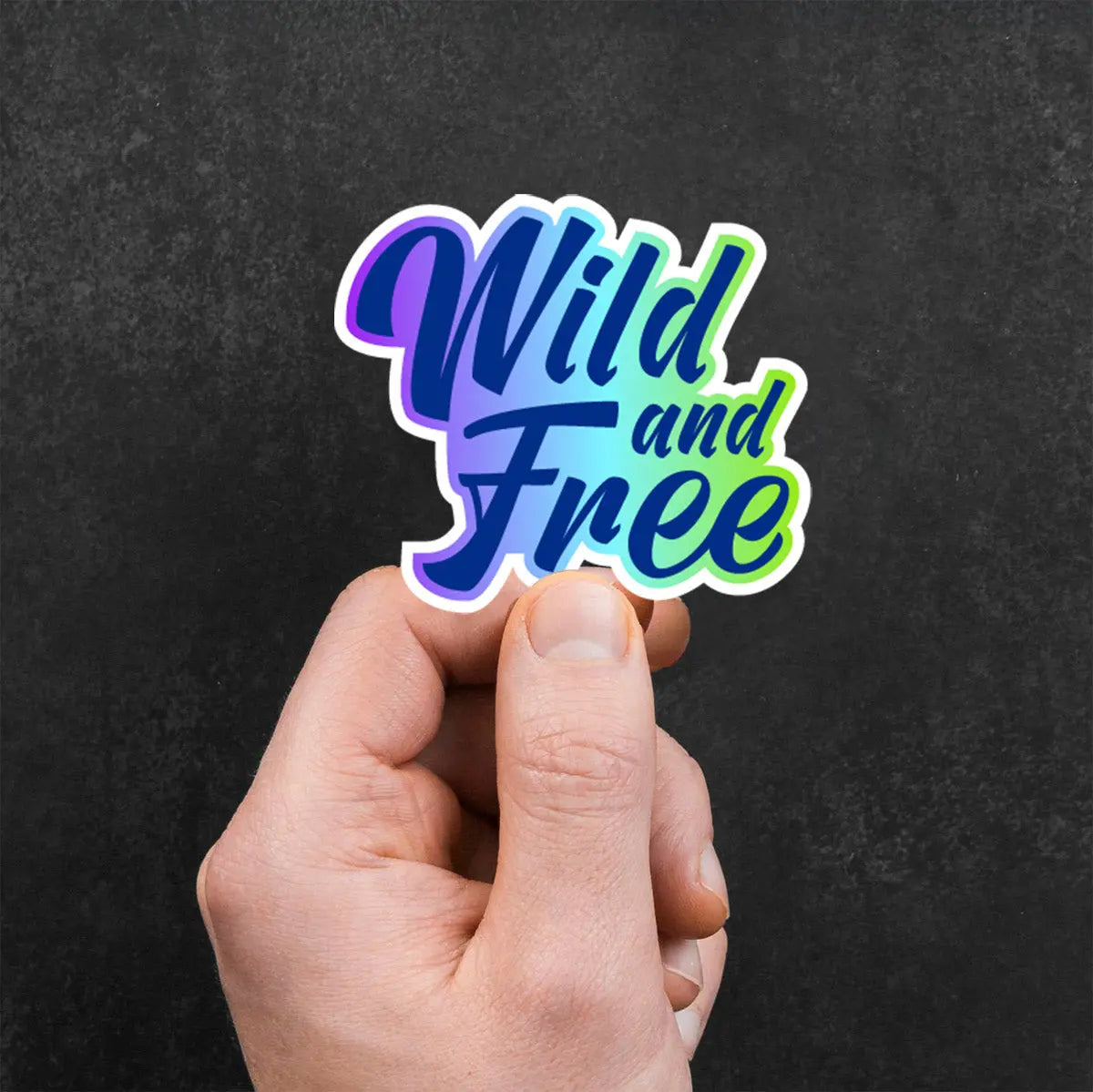 Wild and Free Sticker