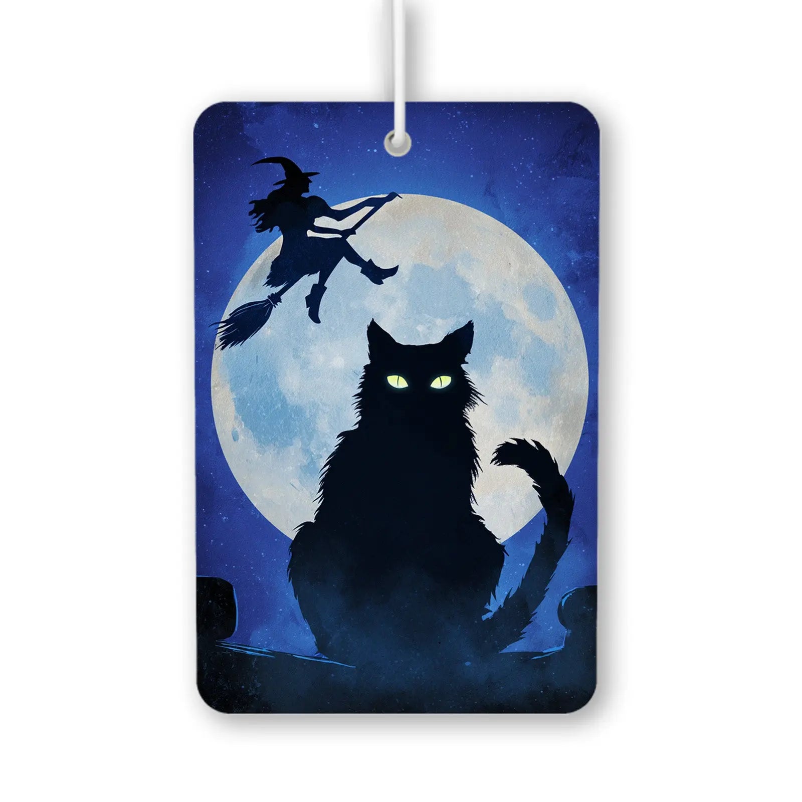 Witch and Cat Silhouette Air Freshener