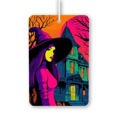 Witch and Haunted House Air Freshener