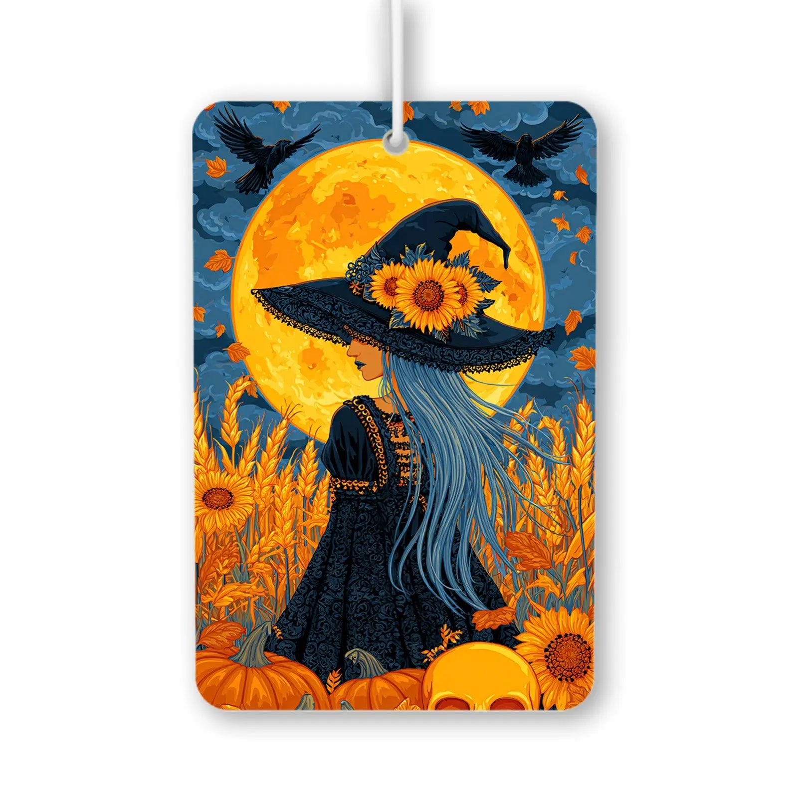 Witch in Autumn Fields Air Freshener