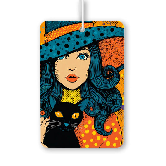 Witchy Woman with Cat Air Freshener