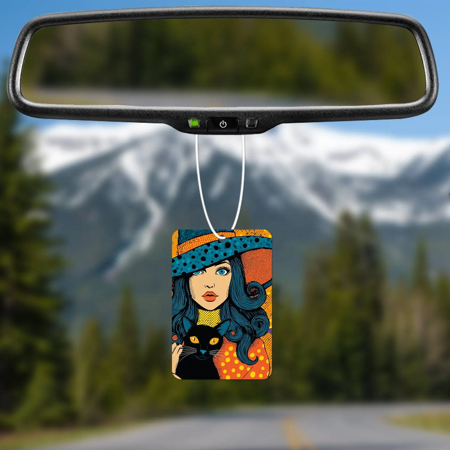 Witchy Woman with Cat Air Freshener