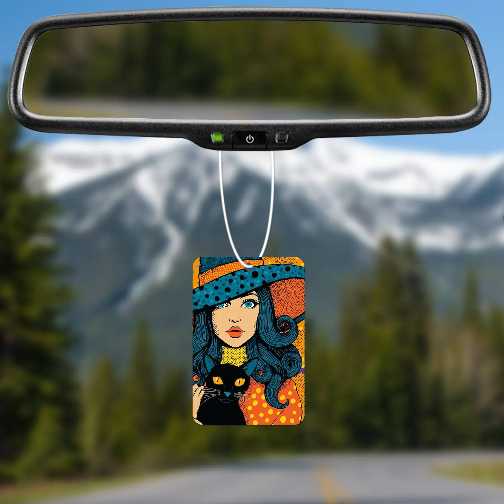Witchy Woman with Cat Air Freshener