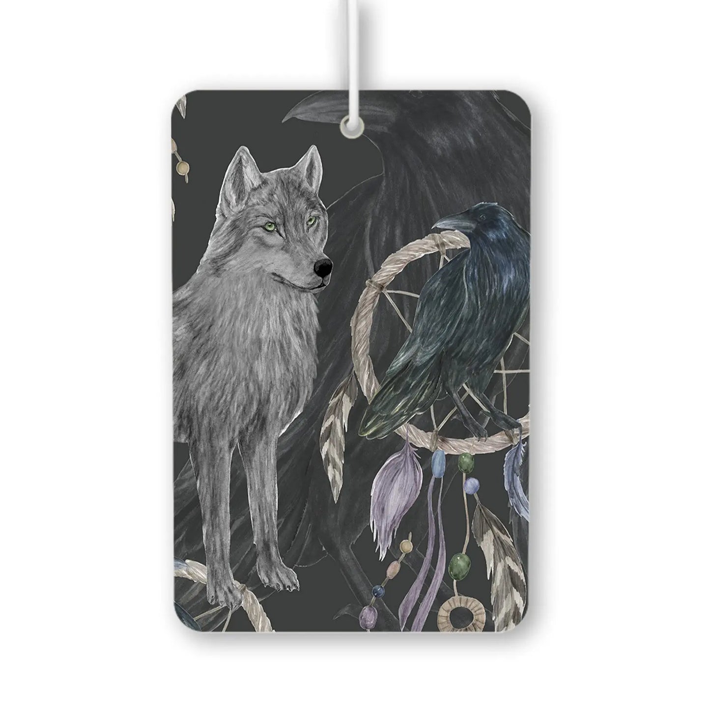 Wolf and Raven Dreamcatcher Air Freshener