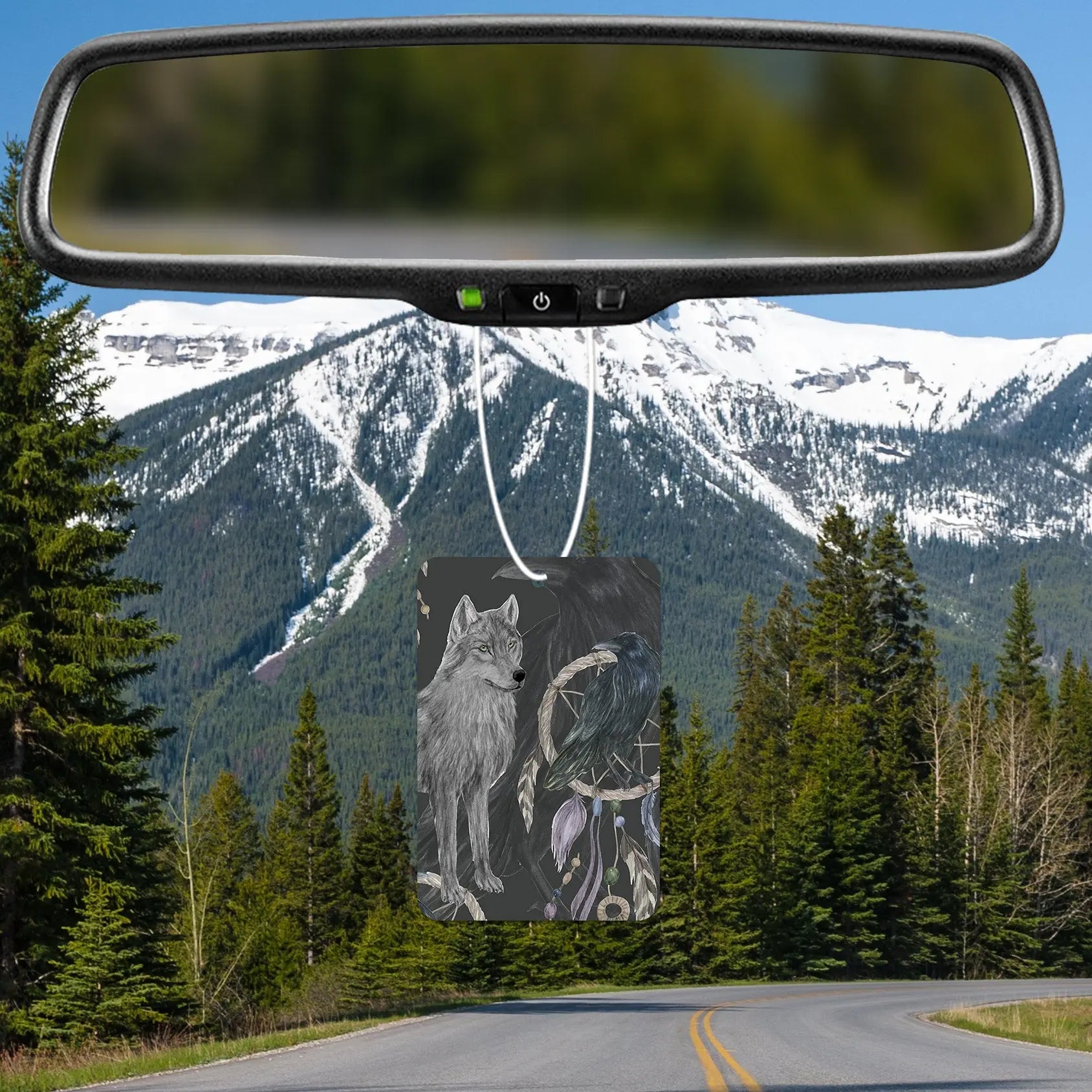 Wolf and Raven Dreamcatcher Air Freshener