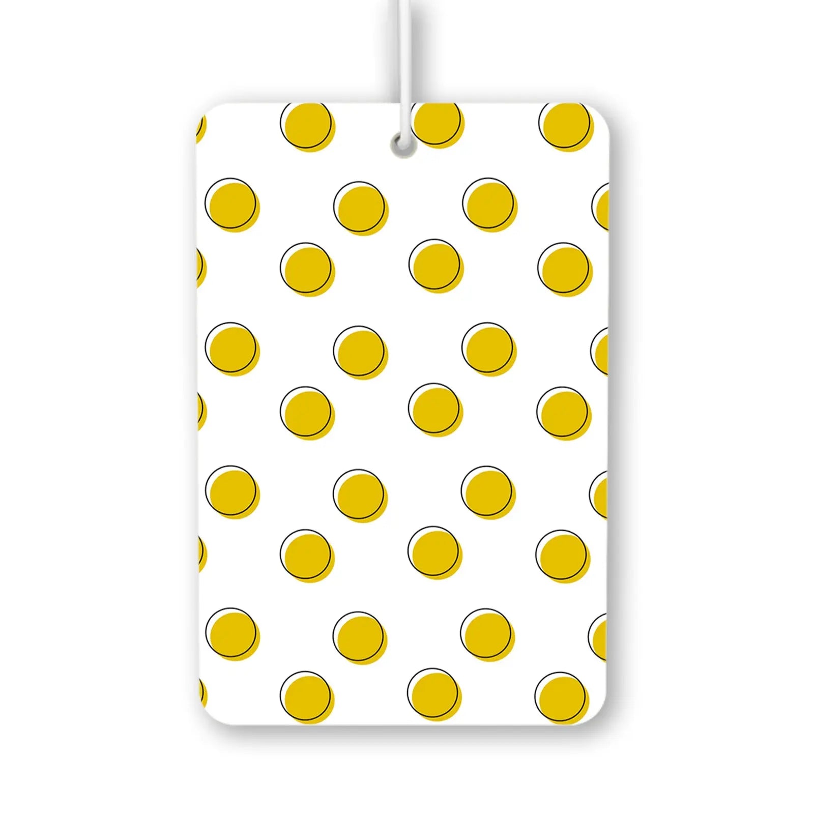 Yellow Polka Dot Pattern Air Freshener