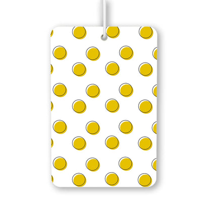 Yellow Polka Dot Pattern Air Freshener