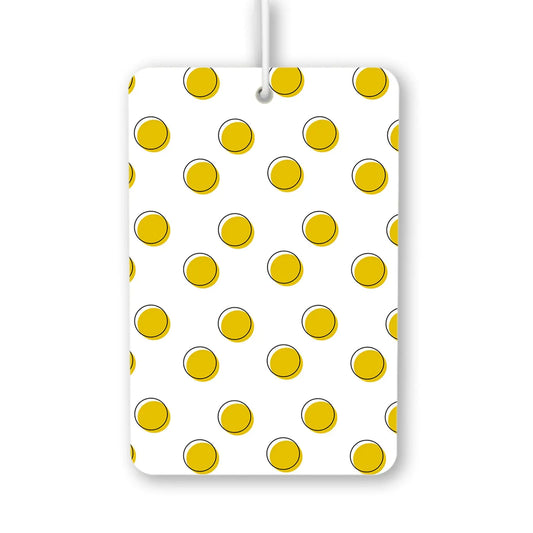 Yellow Polka Dot Pattern Air Freshener