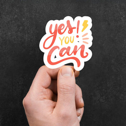 Yes! You Can Motivational Sticker