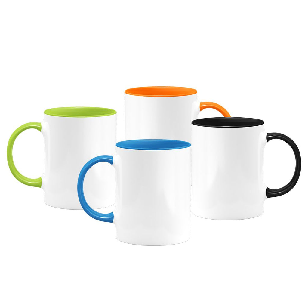 11oz. Ceramic Mug - Colored Handle & Inside - Instafreshener