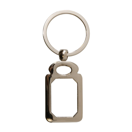 Rectangle Metal Key Ring Tag - 1.1" x 1.8" - Instafreshener